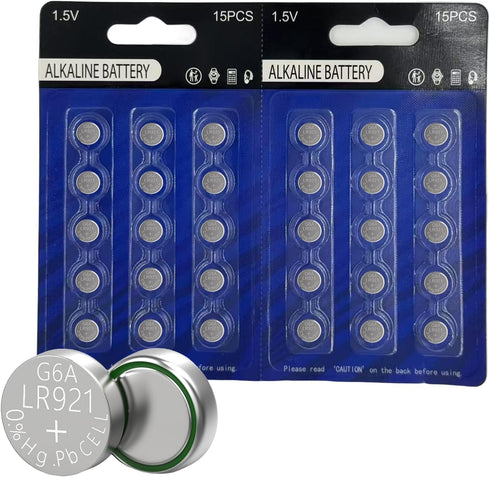 youchen 370 371 LR921 Alkaline Button Battery 30 Pack AG6 LR920 SR920SW 1.5V