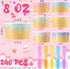Jingmore 240 Set 8 oz Summer Paper Ice Cream Cups Bulk with Spoons Disposable Sundae Bowls Colorful Paper Dessert Cups