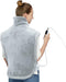 CAROMIO Large Heating Pad for Neck and Shoulders, Weighted Electric Heating Pad with Auto Shut Off, 4 Heat Settings