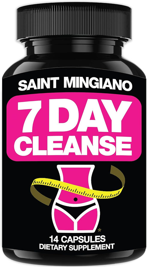 7 Day Cleanse Program, Colon Detox with Natural Laxative for Constipation & Bloating, Extra-Strength Senna Leaf