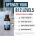 BioActive Vitamin B12 5000 mcg | Sublingual Cherry Flavor, Organic, Vegan | 3 BioActive Forms B12, 60 Servings