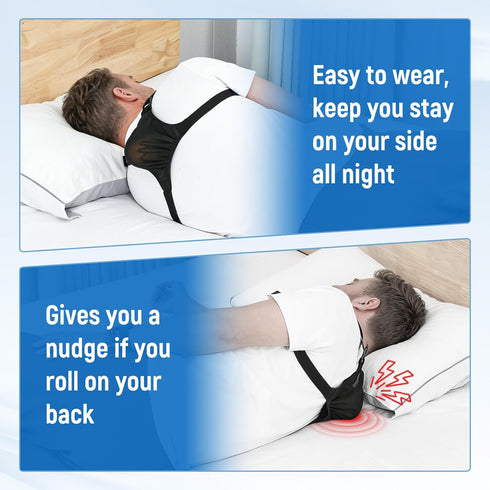 Side Sleep Trainer Adjustable, Sleep Position Trainer for Sleeping on Your Side Effectively Reduc Supine Sleep, Side