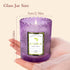 Toptime 100% 5.3OZ, 30HR Lavender Scented Candle, Purple Glass Jars - Natural Soy, Burn Time Aromatherapy for Home