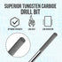 Makartt Silver Cuticle Nail Drill Bit, Safety Tungsten Carbide Cuticle Remover for Electric Nail File, 3/32''