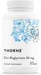 Thorne Zinc Bisglycinate 30mg - Daily Support for Skin, Eye & Immune System Health, 60 Capsules