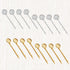Jewelry Tray Bobby Pin 40PCS DIY Round Hair Clips No-Metal Snap for Accessories (Mixed Coloring)