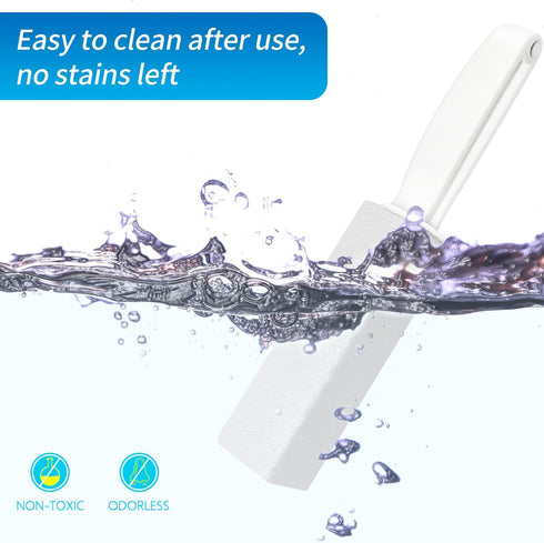 4TH Pumice Stone for Toilet Bowl Cleaning - Scouring Sticks (White)