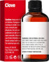 H’ana Clove Oil for Teeth and Gums, 100% Pure Natural Clove Essential Oil for Hair, Skin, Toothaches, 1 Fl Oz