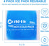 Gel Ice Packs for Injuries, Reusable 4 Pack Hot Cold Flexible Ice Packs, Gel Cold Compress for Pain Relief, Surgery