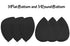 Opaz 6 Pcs Edgeless Black Makeup Sponge Blender Set Non-latex Beauty Applicator Sponges for Liquid, Cream, and Powder
