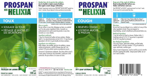 Prospan 100mL by Helixia, Ivy Leaf Extract, Relieves Cough