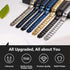 Feraco Magnetic Bracelets for Men, Titanium Steel with Double Rows of Effective 4 Elements Stones