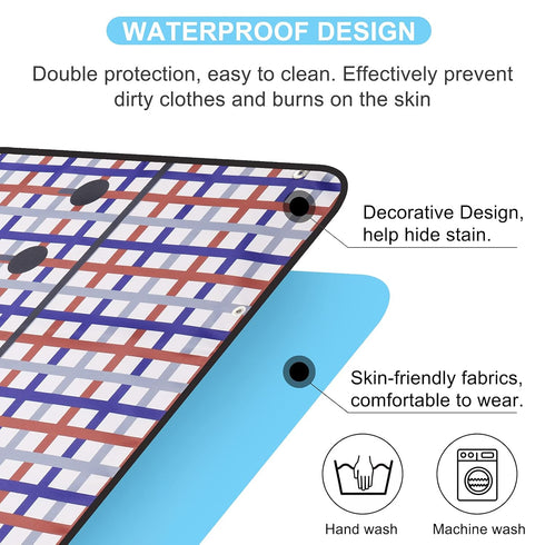 Washable Adult Bibs with Crumb Catcher - Reusable Clothing Protectors for Men