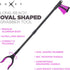 Grabber Reacher Tool - Long 32 Inch (Pink) Aluminum Foldable Pick Up Stick - Lightweight Trash Picker Claw for Elderly
