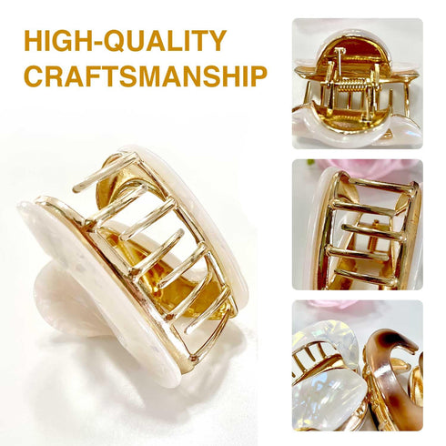 Metal Hair Clips, Claw Clips for Thick and Thin Hair, Strong Hold Hair Accessories for Women, 2 Pcs
