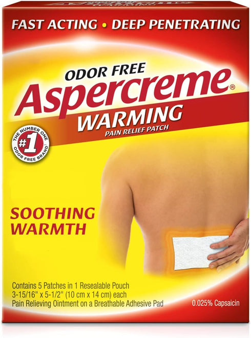 Aspercreme Lidocaine Patches - 5 Count (Pack of 3)