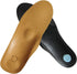 Thin Leather Insoles for Men, Arch Support for Pain Relief from Heel Spurs and Plantar Fasciitis, Brown, Women's