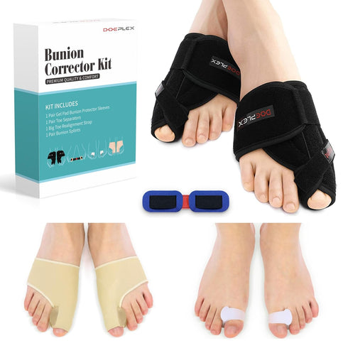 Bunion Corrector Kit for Women & Men, 7Pcs Orthopedic Splint, Big Toe Straightener for Pain Relief