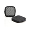 Patu Mesh Travel Toiletry Bag, Portable Shaving Washing Kits Organizer, Pack of 2 (Size S), Black