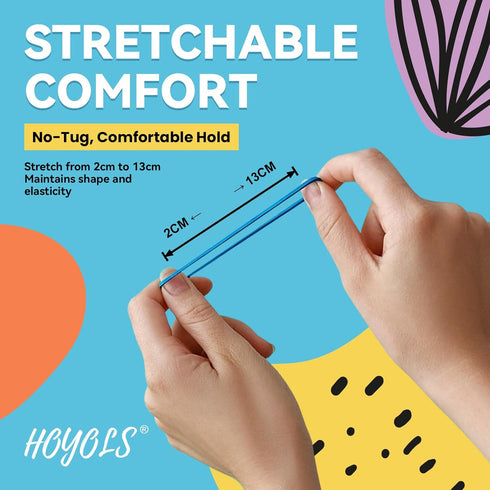 HOYOLS 1500 Piece Pack Baby Hair Ties Rubber Bands for Toddler Infants Kids Girls Thin Small Hair Elastics TPU