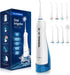 Hangsun Water Flosser Cordless Oral Irrigator - Rechargeable Dental Water Jet HOC700, 300ML Water Tank, 4 Jet Tips