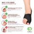 Bunion Corrector with Splint, Effective Orthopedic Toe Separators for Women & Men, Pain Relief for Hallux Valgus (Black)