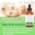 Organic Vitamin E Oil for Skin, Face, Hair Growth, Acne Scar Treatment, 4 oz