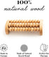 tuuli Wooden Foot Massager, Grooved Muscle Roller, Helps Ease Muscle Tension and Improve Blood Circulation, Natural