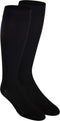 NuVein Medical Compression Stockings, 20-30 mmHg Support for Women & Men, Knee Length, Closed Toe, Large Black