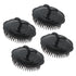 Segbeauty Men's Shampoo Brush, 4pcs Scalp Massage Brushes, Plastic Growth Beard Brush & Round Palm Brush