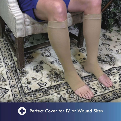 Sun Protection Leg Sleeves for Seniors with Delicate Skin, Toeless Design