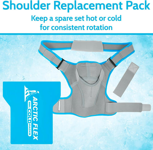 Arctic Flex Gel Replacement Packs – Reusable Gel Ice Packs for Shoulder Ice Brace, Hot and Cold Therapy for Pain