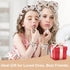 Canitor Spa Headband Wrist Bands Set with Hair Clips, Non Slip Puffy Terry Cloth Makeup Headband for Washing Face