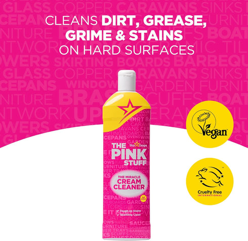 The Pink Stuff 500ml PACK 2 Stardrops The Miracle Cream Cleaner