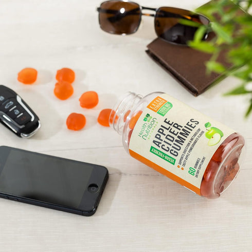 Vegan Apple Cider Vinegar Gummies, Max Strength 1000mg, 60 Gummies | ACV Supplement for Adults, Supports Digestion