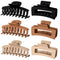 Vsiopy 6pcs Medium Large Matte Square Claw Hair Clips for Women, Versatile Styling for Thick & Thin Hair