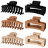 Vsiopy 6pcs Medium Large Matte Square Claw Hair Clips for Women, Versatile Styling for Thick & Thin Hair
