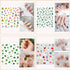 Nail Stickers for Women and Little Girls, 12 Sheets 3D Self-Adhesive DIY Nail Art Decoration Set