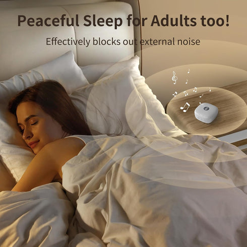 HAODINGMAI Adult,21Soothing White Noise Machine,Portable Sound Machine for Baby Sound,Auto-Off Timer,Noise Canceling