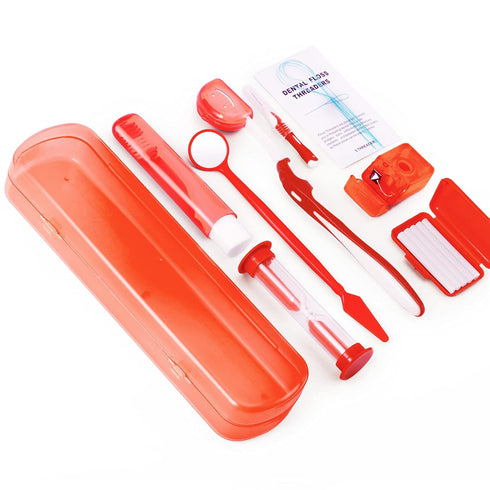Annhua 8 Pack Orthodontic Care Kit - Portable Braces Cleaning Tools for Oral Hygiene