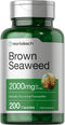 Horbaach Brown Seaweed Extract Capsules 2000mg | 200 Pills | Non-GMO, Gluten Free | Fucoxanthin Supplement
