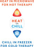 Bucky Heartwarmer-Mini Hot & Cold Therapy Pad, Small, Red