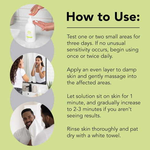 humane Benzoyl Peroxide Acne Face Wash - 5% Regular-Strength Treatment for Face, Skin, Back and Body
