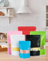 100 Pack Smell Proof Bags, 5.9"x8.6" Resealable Bags with Matte Window for Packaging (Pink)