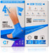 M7 Sport Kinesiology Ankle Tape, 4-Pack, Blue - Pain Relief Therapeutic Tape for Ankle Sprain, Injury Recovery, Plantar