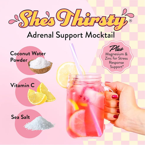 PacketsCoconut Packets, Immune 18 Legendairy Milk Shes Thirsty Strawberry Lemonade, No Sugar Added Electrolytes Powder