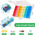 6 Pack Weekly Pill Organizer, Waterproof Pill Box for 4 Times a Day, Big Medication Container for Vitamins and