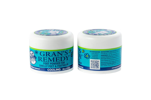 Gran's Remedy Natural Shoe Deodorizer Powder, Foot Odor Eliminator for Men, Women, and Kids
