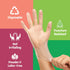 Disposable Vinyl Gloves | Extra Large Heavy Duty Non Sterile Powder Free Latex Free Rubber | 100 Count Food Safe