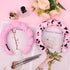 Wecoe 2pcs Skincare Headband for Face Washing - Cute Pink Black Cheetah Printed Hair Accessories